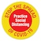 Signmission Stop The Spread Non-Slip Floor Graphic, 16in Vinyl Decal, 16" H, FD-C-16-99987 FD-C-16-99987 - alternate 1
